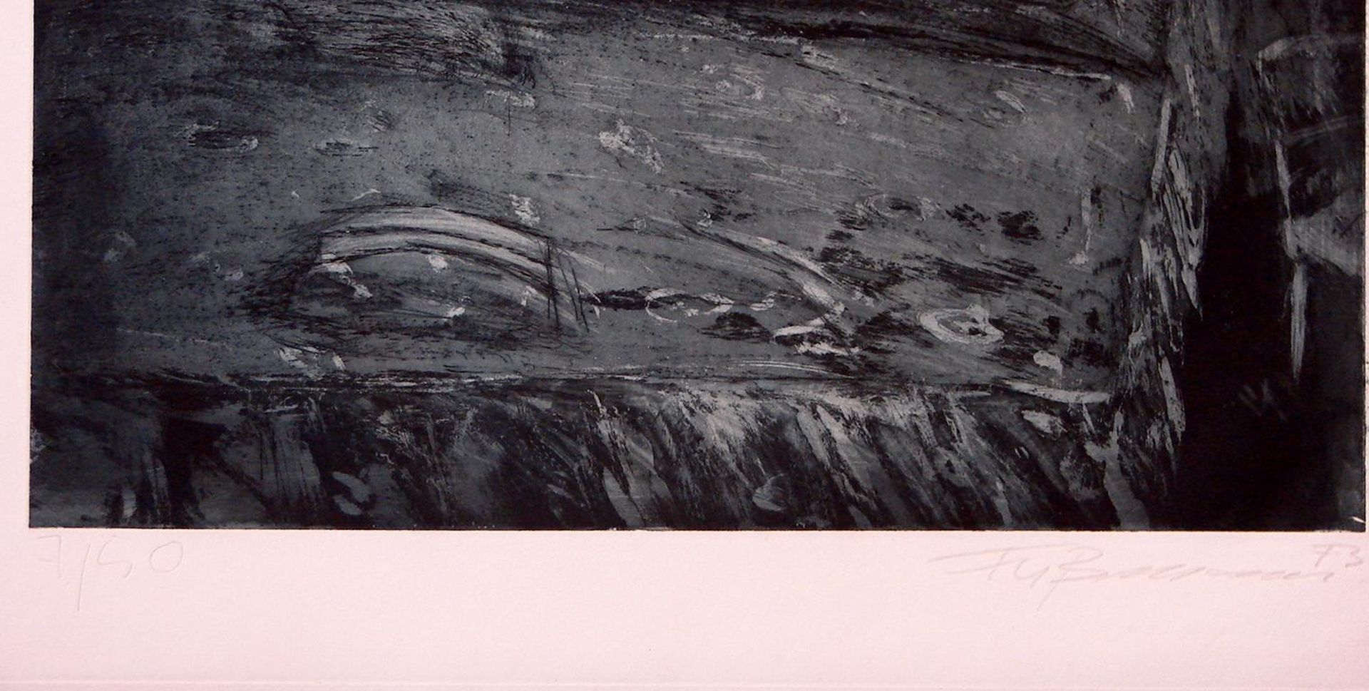 Klaus Fußmann (1938), Radierung, zwei Blätter, "Abstrakte Komposition", u.re.sig., in der Platte, - Bild 2 aus 2