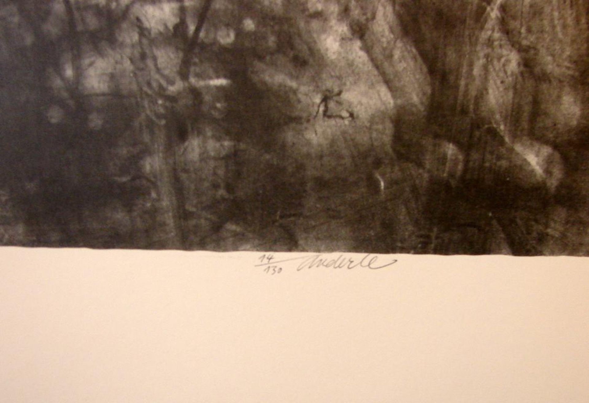 JIRI ANDERLE (1936), 2 Stück, "Abstrakte Portaits", Heliolithographie, u. mittig sig., in Blei,14/ - Bild 4 aus 4