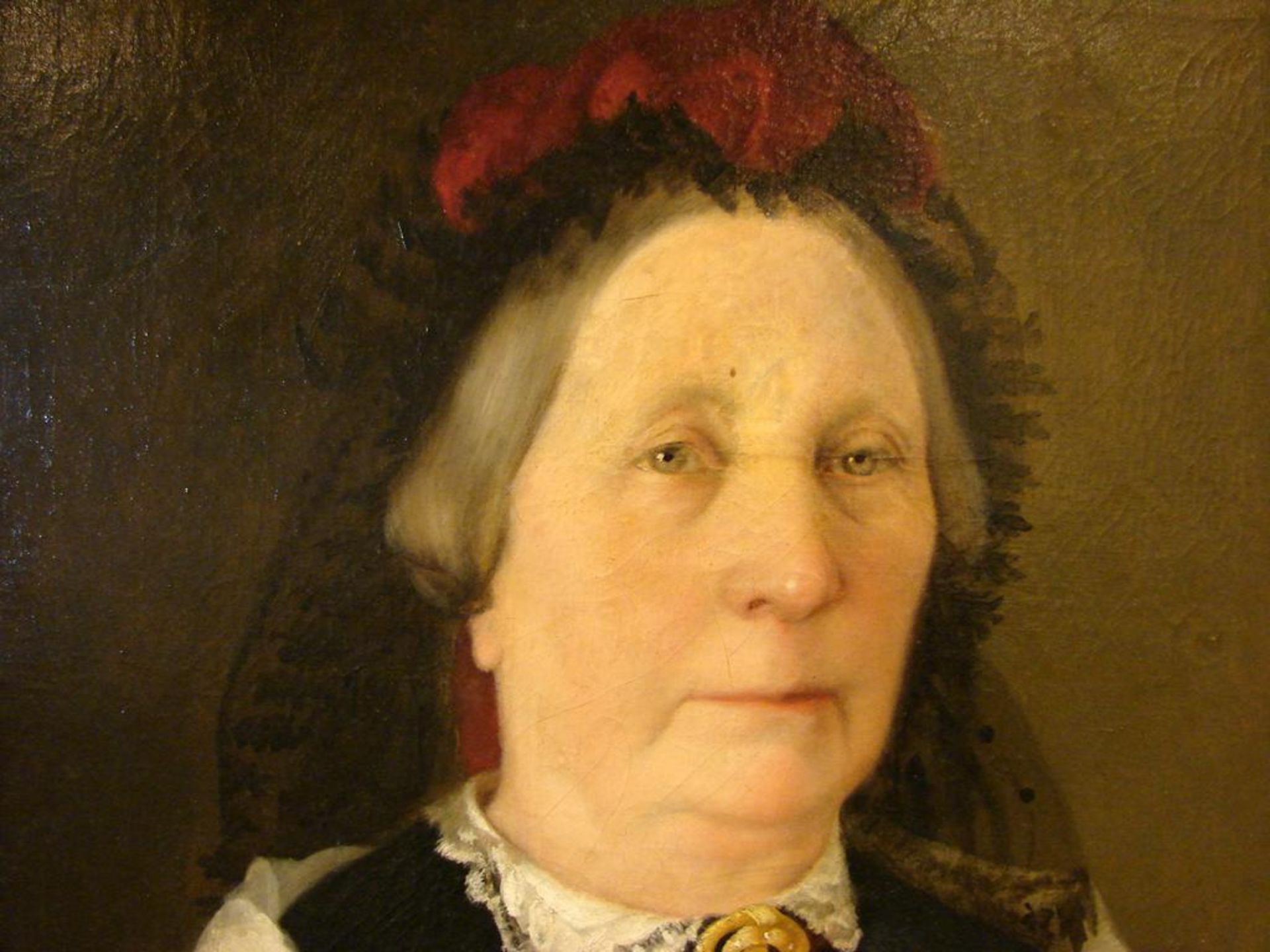 JOHANNA OTTO (Florenz) (1839-1914), "Portrait Luise Otto", - Bild 3 aus 6