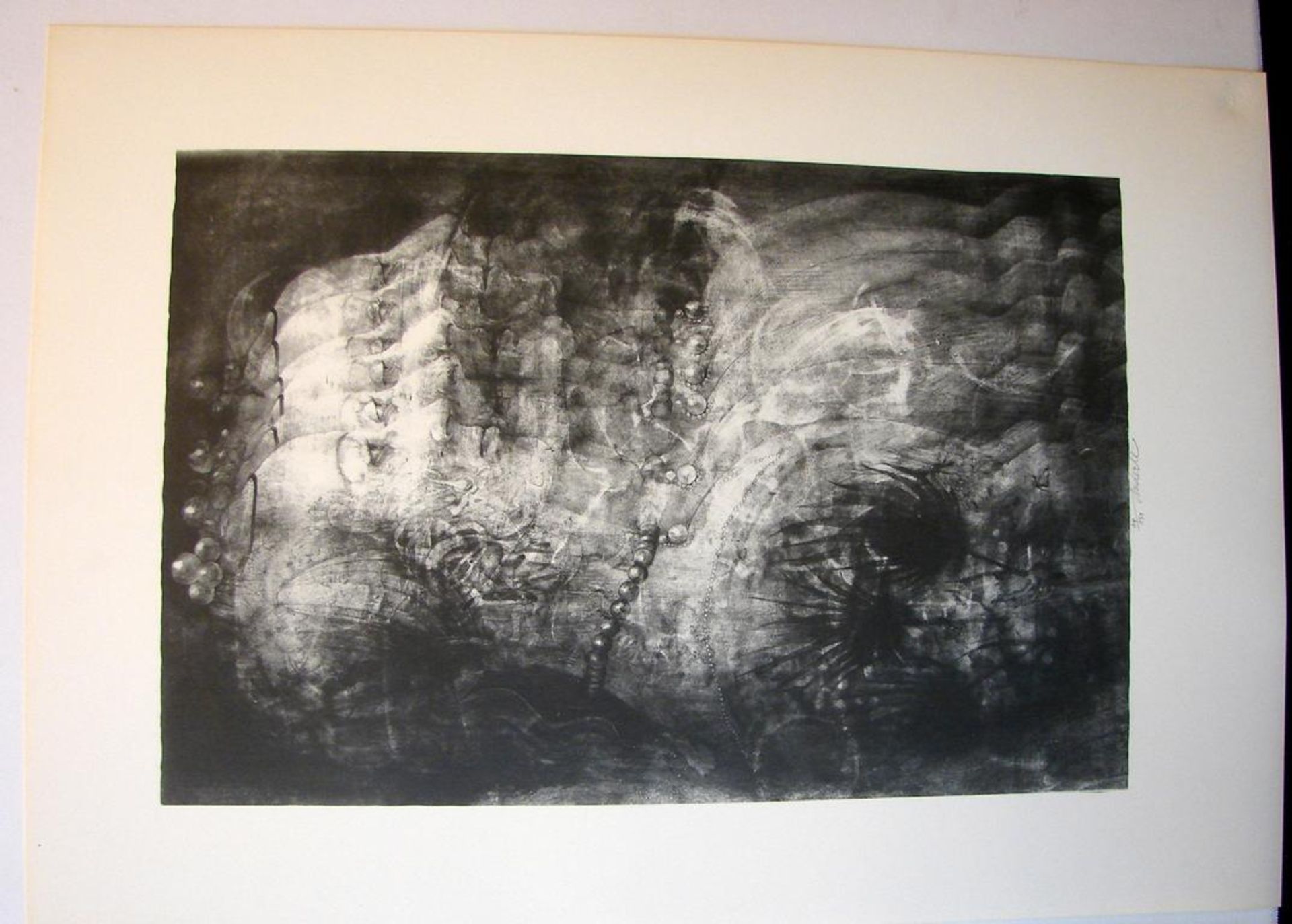 JIRI ANDERLE (1936), 2 Stück, "Abstrakte Portaits", Heliolithographie, u. mittig sig., in Blei,14/ - Bild 3 aus 4