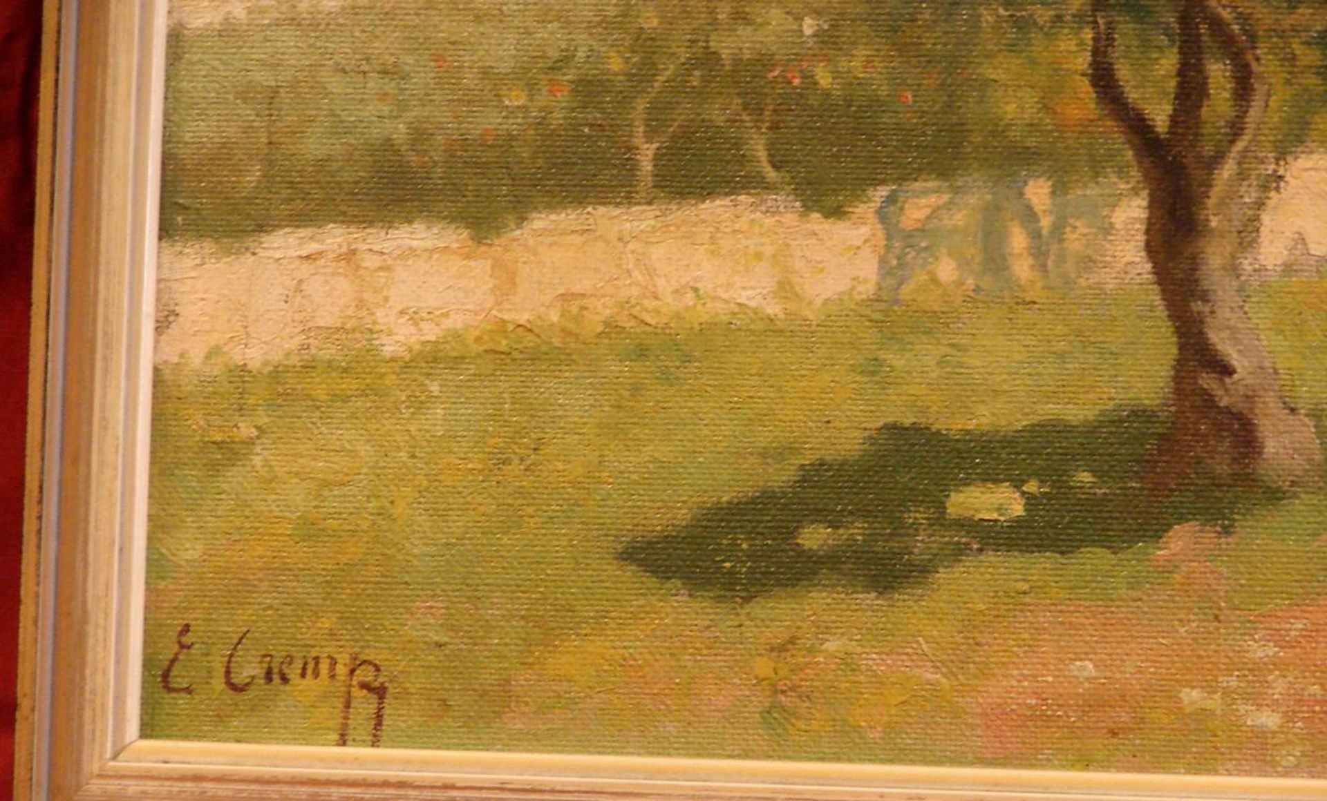 ERMINIO KREMP (1860-1936, Palermo),"Bei der Obsternte", Öl/L., u.li.sig., ca. 55x40 cm - Image 2 of 4