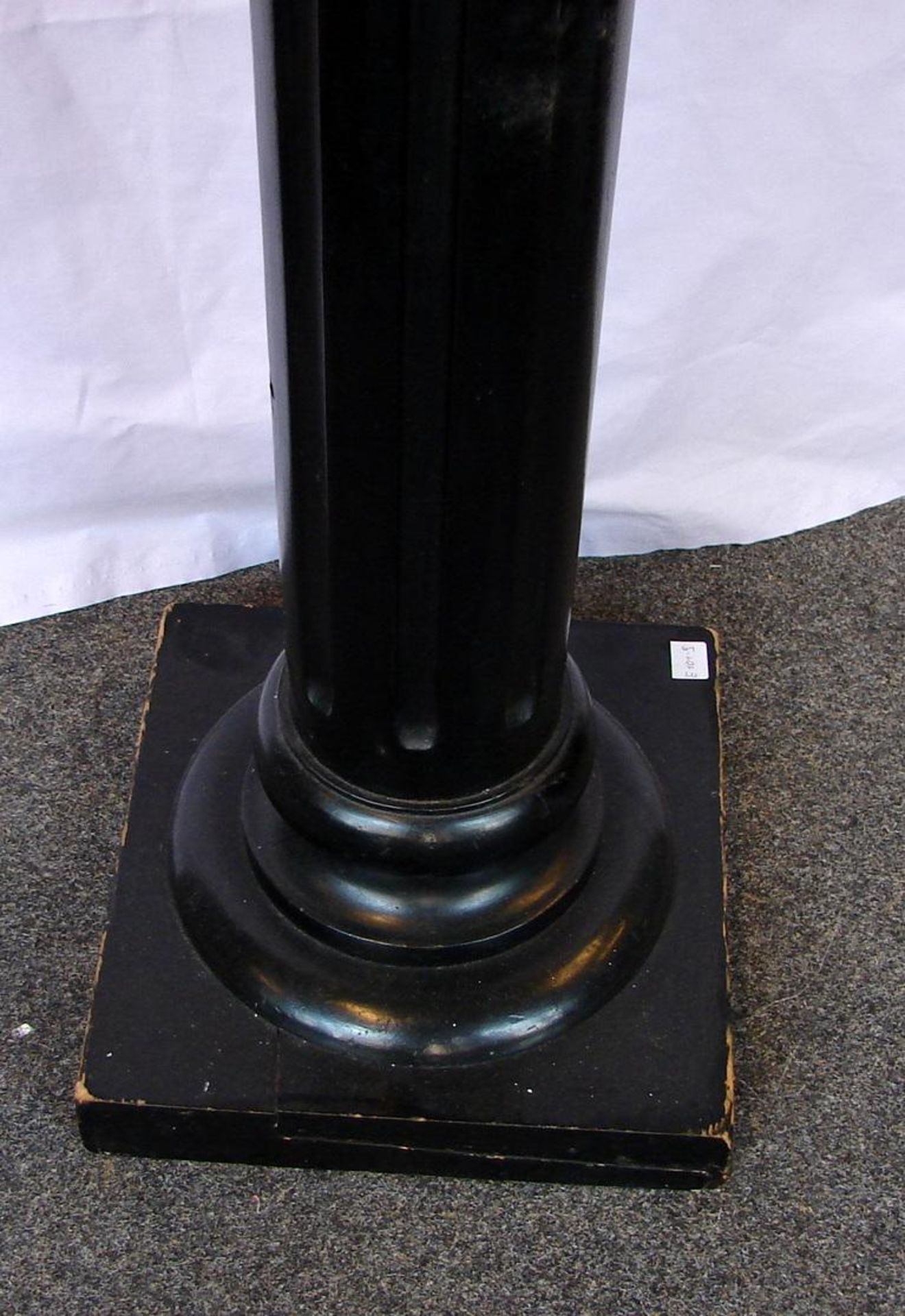 Säule, Holz, schwarz, Höhe ca. 108 cm - Image 2 of 2