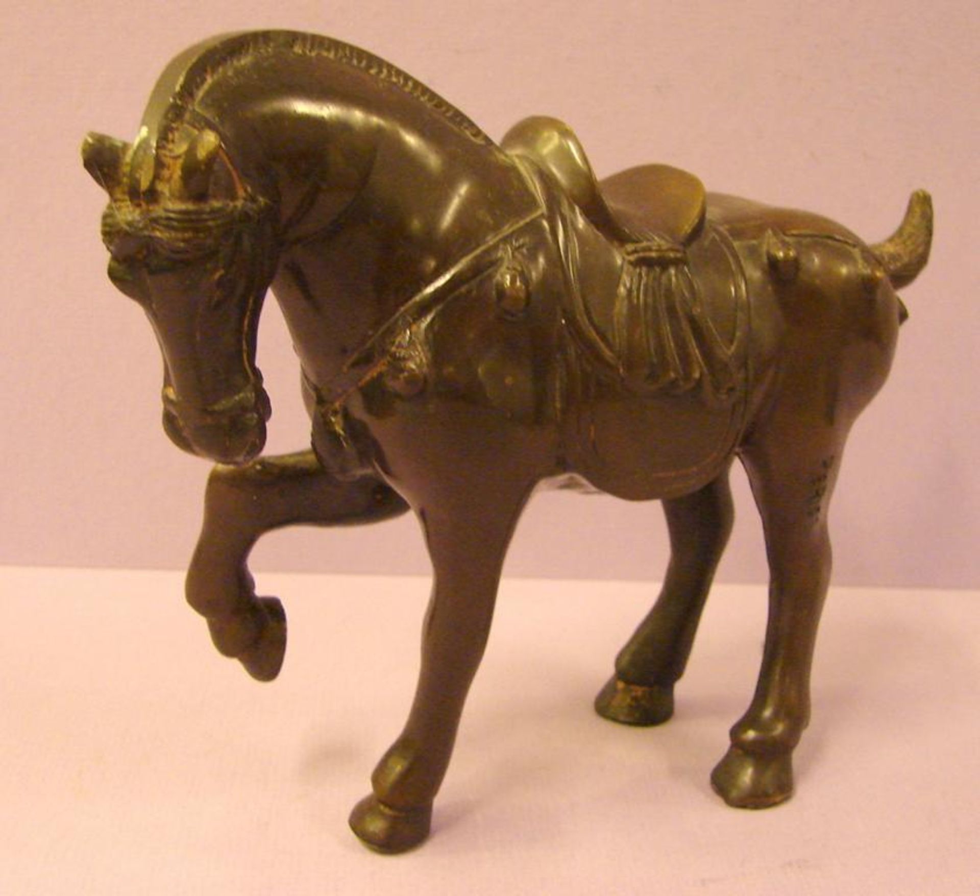 Bronze, "Pferd", signiert, PERIOT, Höhe ca. 16, Länge 20 cm