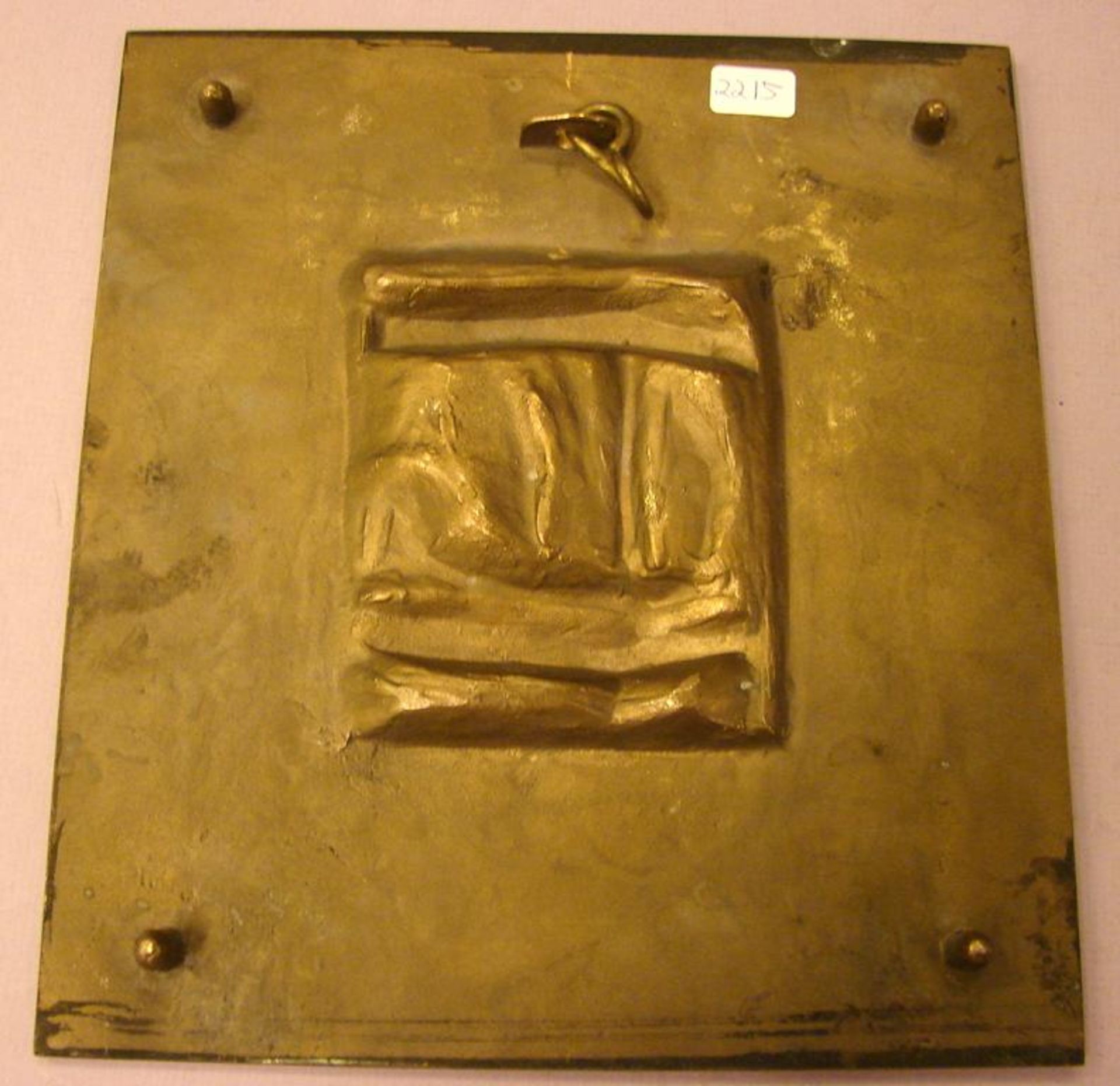 Plakette/Reliefkunst, "Mariengeburt", Bronze, wohl Heinz Gernot (1921-2009) Köln, ca. 20 x 22 cm - Bild 3 aus 3