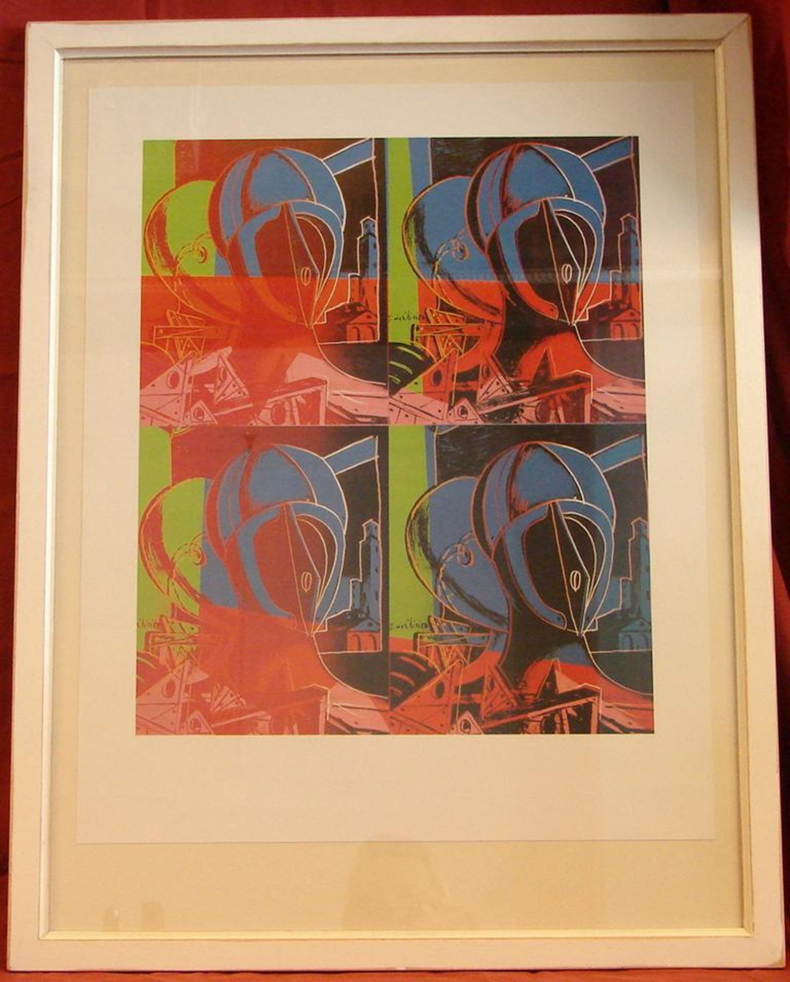 ANDY WARHOL (1928-1987), "Painting after Chirico", Farboffsetlithografie, Edition Te Neues Kemp ...