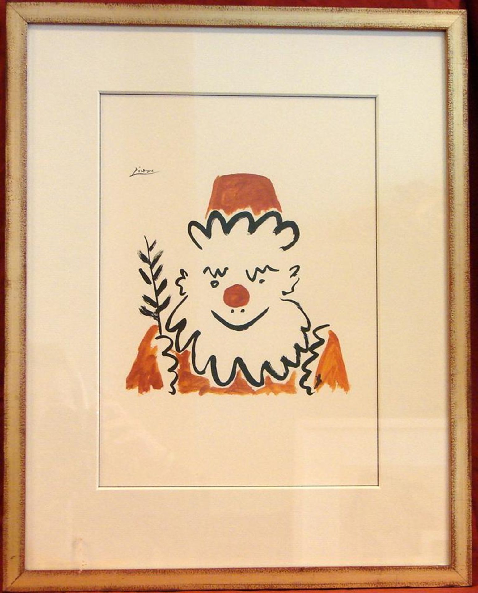 PABLO PICASSO (1881-1973), "Père Noel", Farboffsetlithografie, o.li.sig., nach einer Arbeit von ...