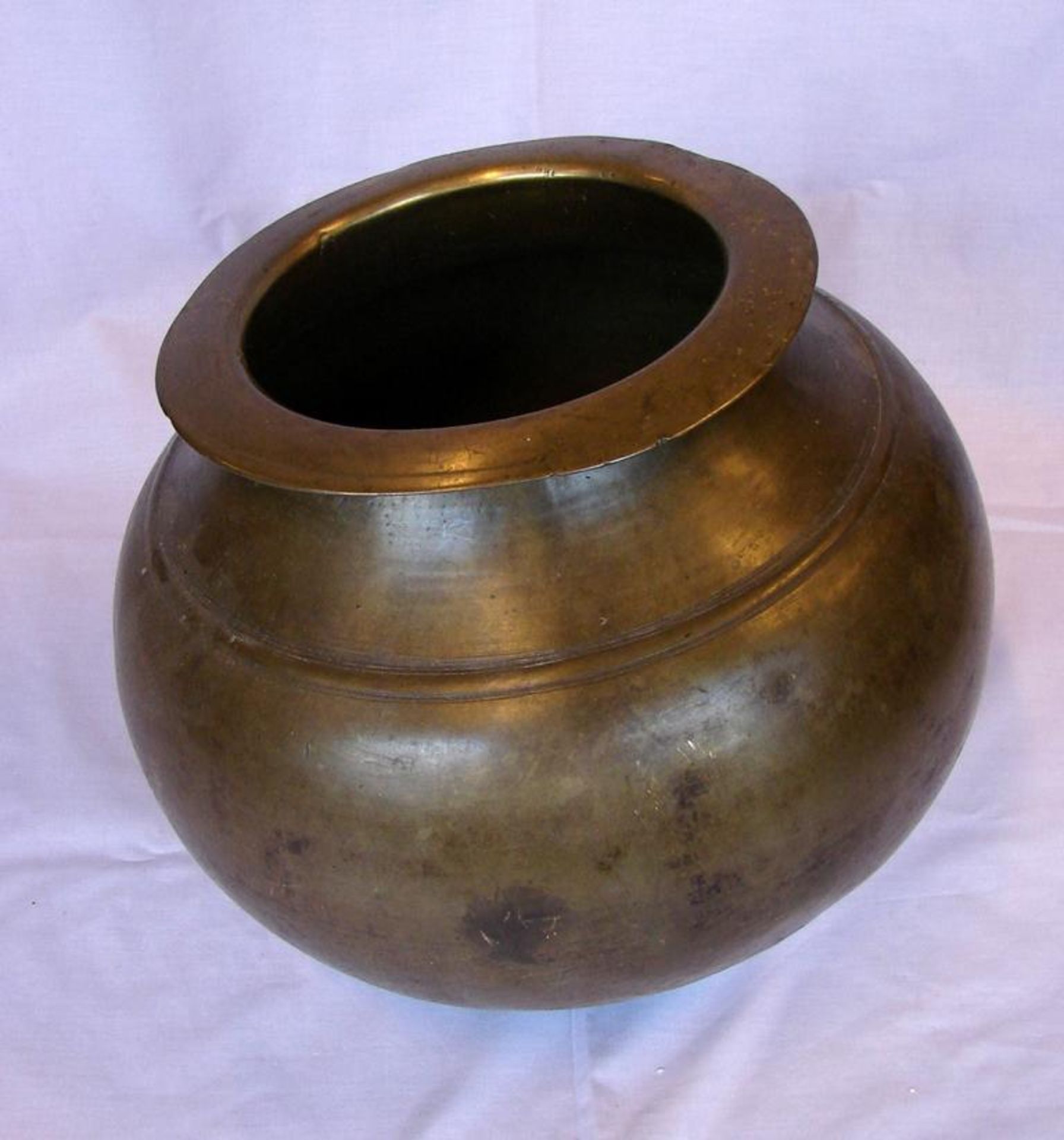 Bronzetopf, 18. Jhd., Höhe ca. 25, Dm. 20 cm