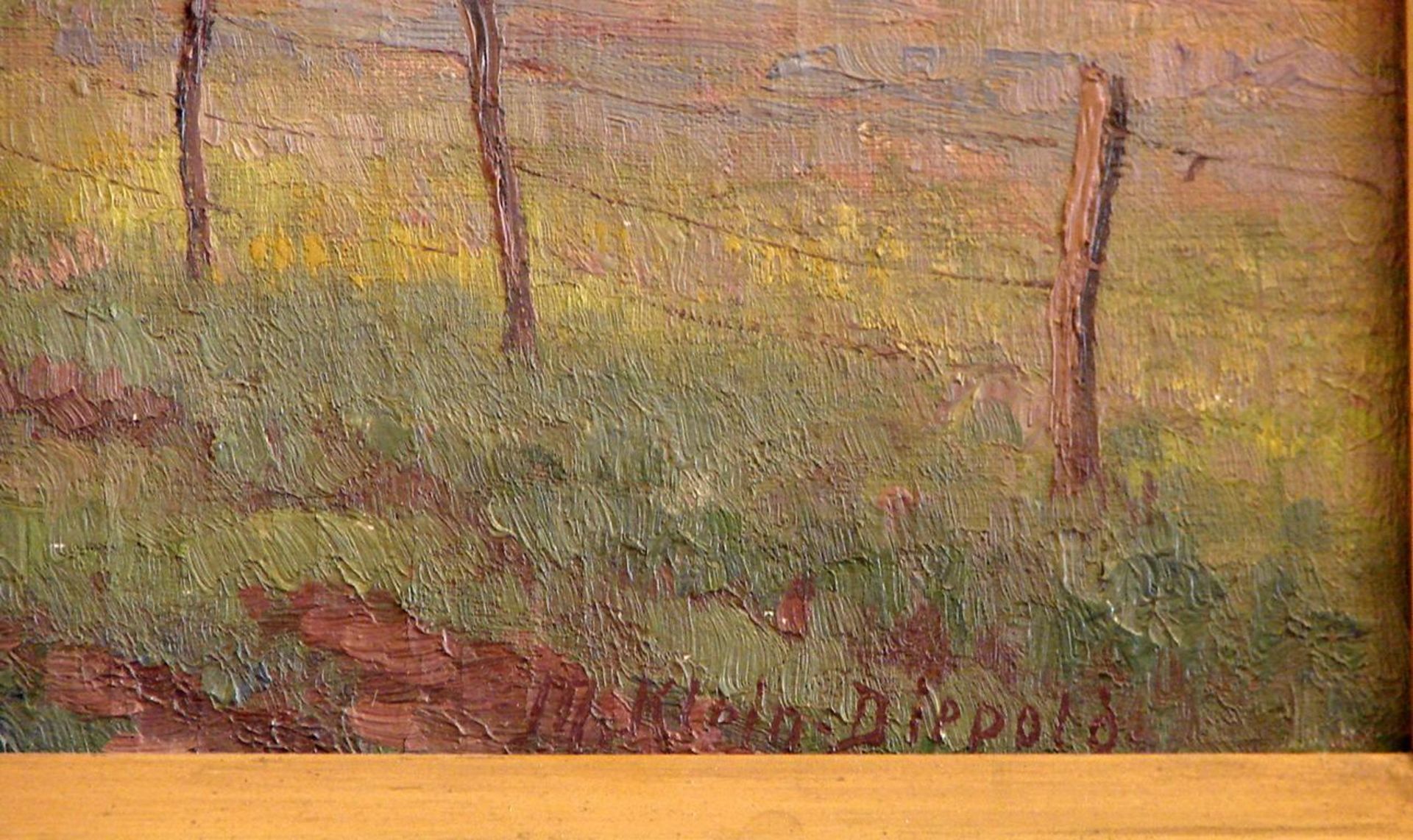 MAXIMILIAN KLEIN VON DIEPOLD (1873-1949), "Eifellandschaft", Öl/L., u.re.sig., ca. 80 x 60 cm - Image 2 of 2