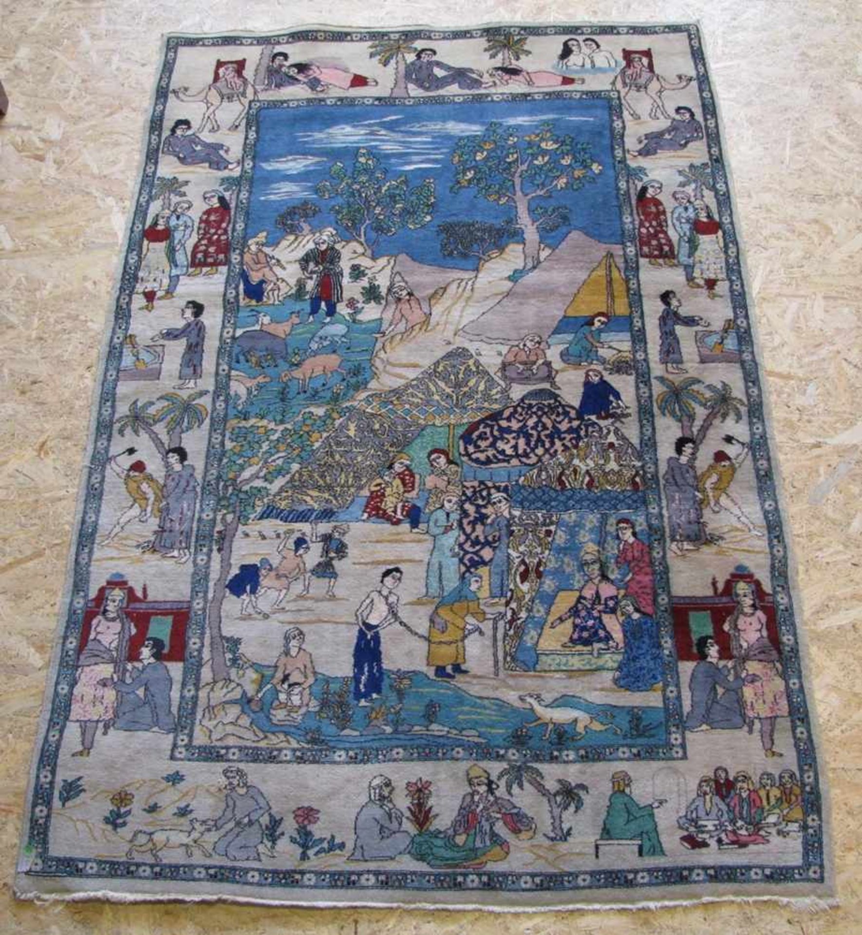 Tabriz, Persien, alt, 215 x 140 cm.