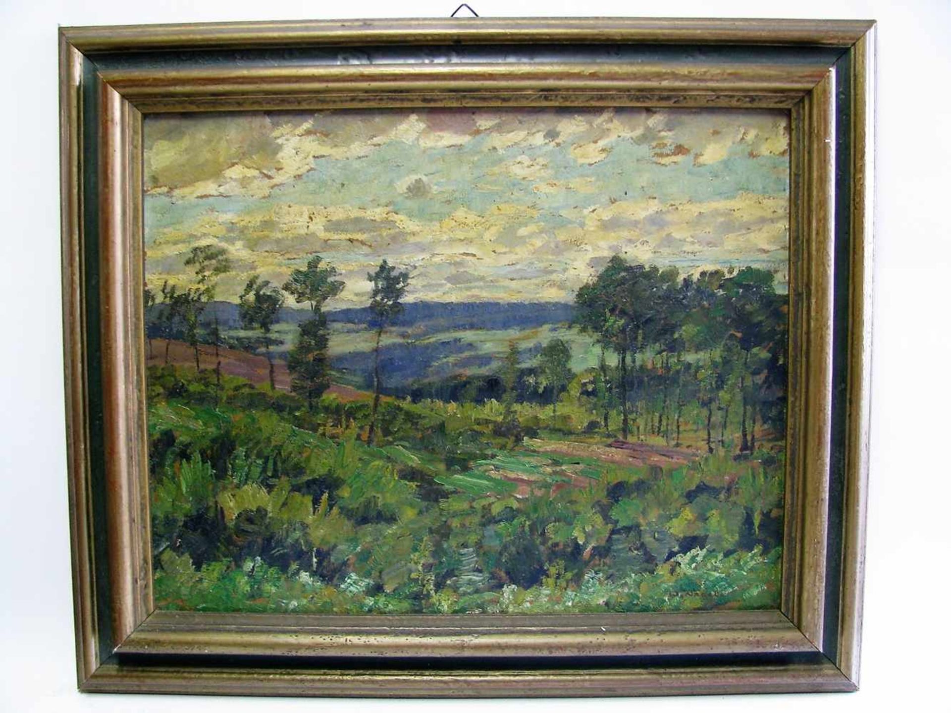 Nagel, Wilhelm, 1866 - 1945, Mannheim - Baden-Baden, "Landschaft auf der Alb", re.u.sign., Öl/