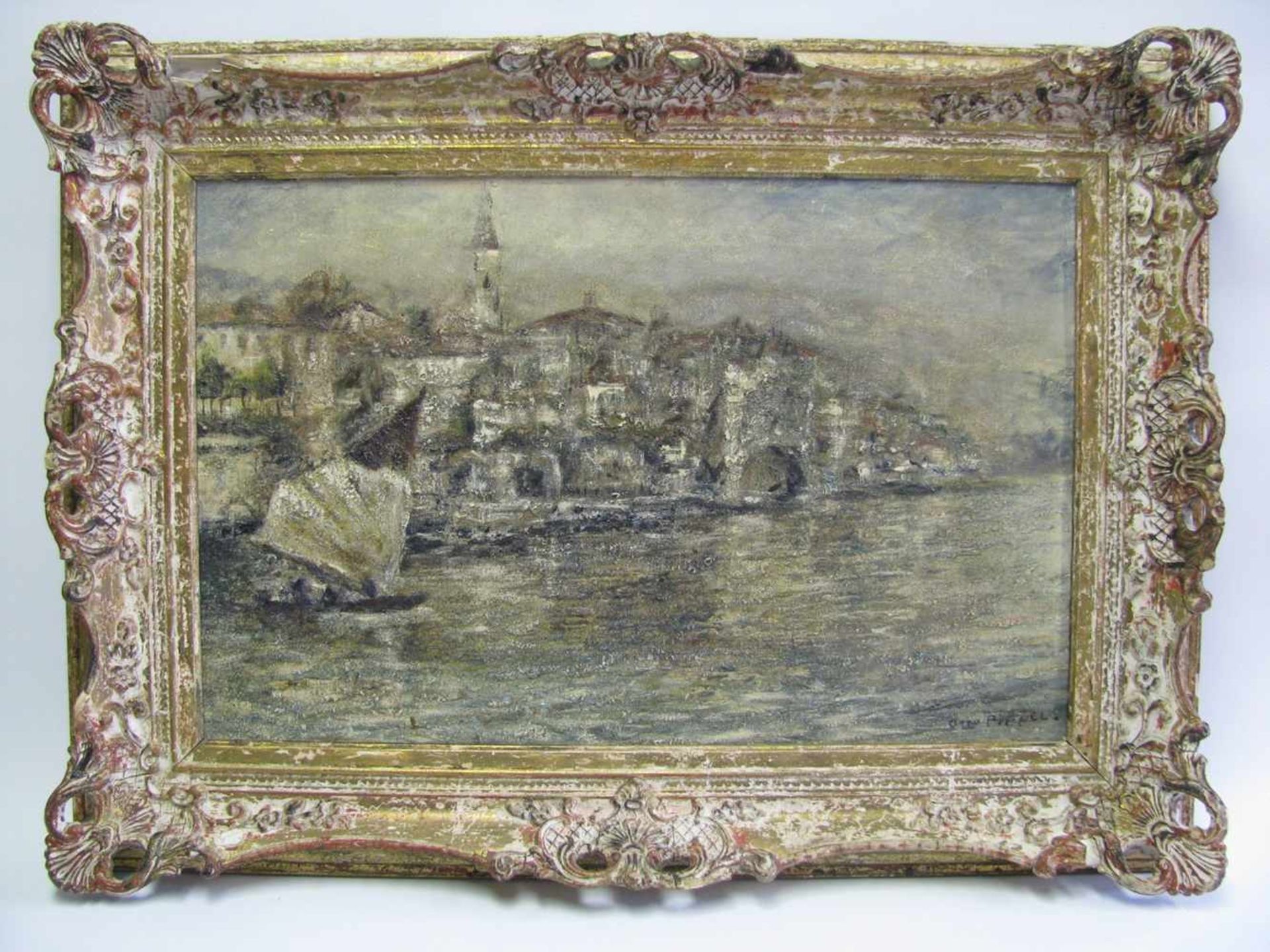 Pippel, Otto Eduard, 1878 - 1960, Lódz - Planegg,"Isola dei Pescatori am Lago Maggiore", re.u.sign.,