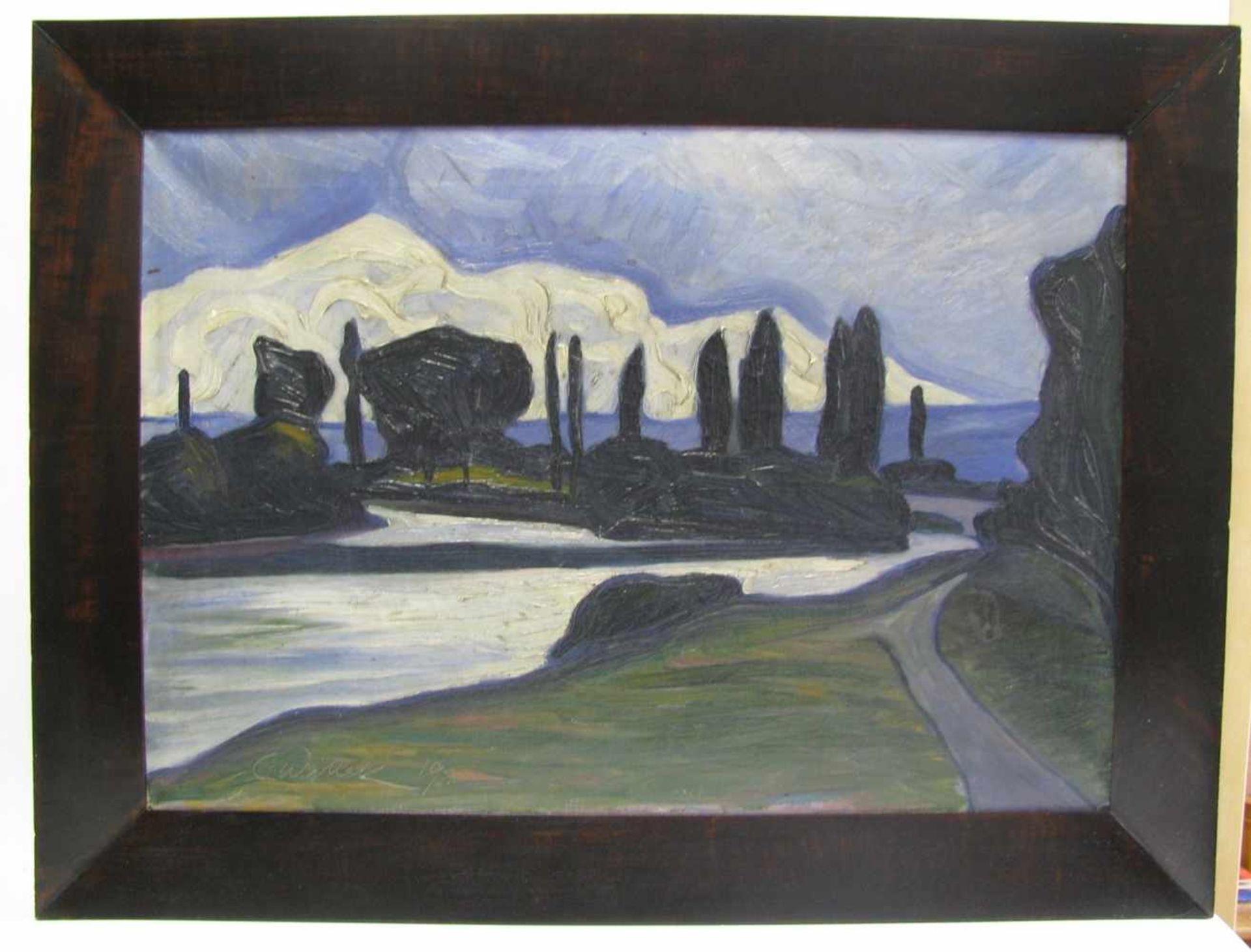 Wittek, Carl, 1893 - 1958, deutscher Kunstmaler,"Inselansicht", li.u.sign.u.dat. (19)19, Öl/