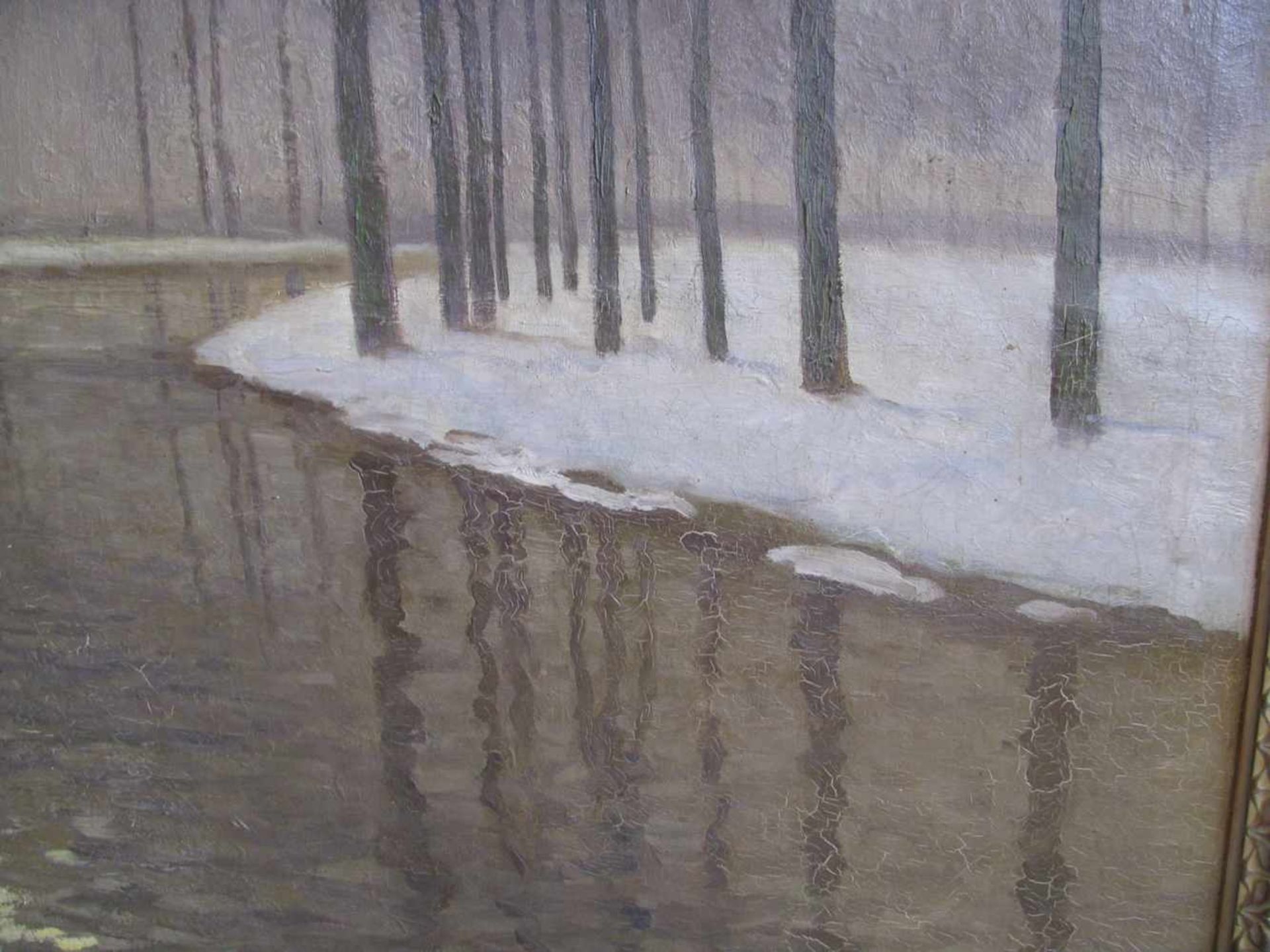 Grothe, Jean, 1865 - 1924, Roermond (Herzogtum Limburg) - Dormagen,bet. "Winter an der holländischen - Image 2 of 4