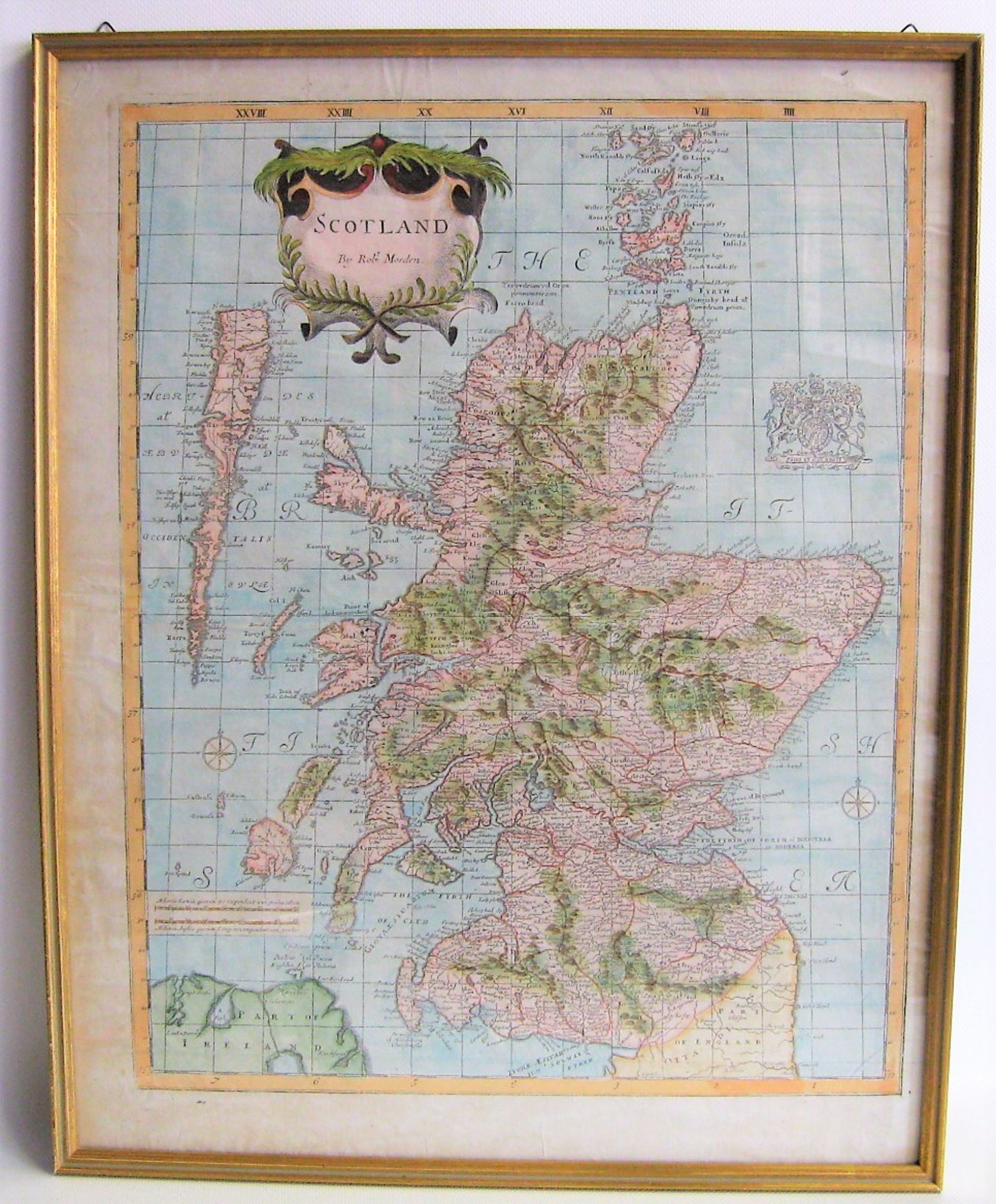 Morden, Robert, 1650 - 1703, Englischer Verleger und Kupferstecher,Kupferstichlandkarte, "Scotland",