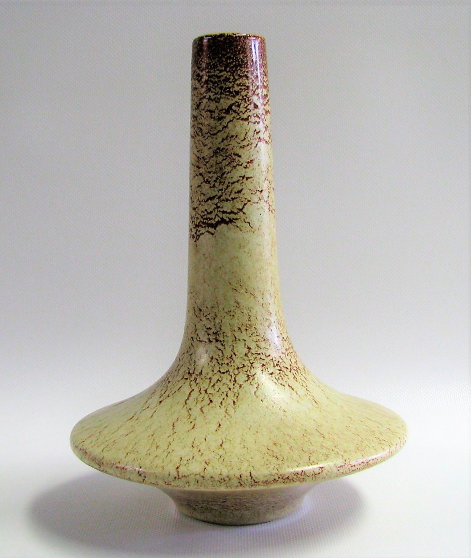 Designer-Vase, Bertoncello Ceramiche D'Arte, Designer Roberto Rigon, Keramik polychrom, glasiert,
