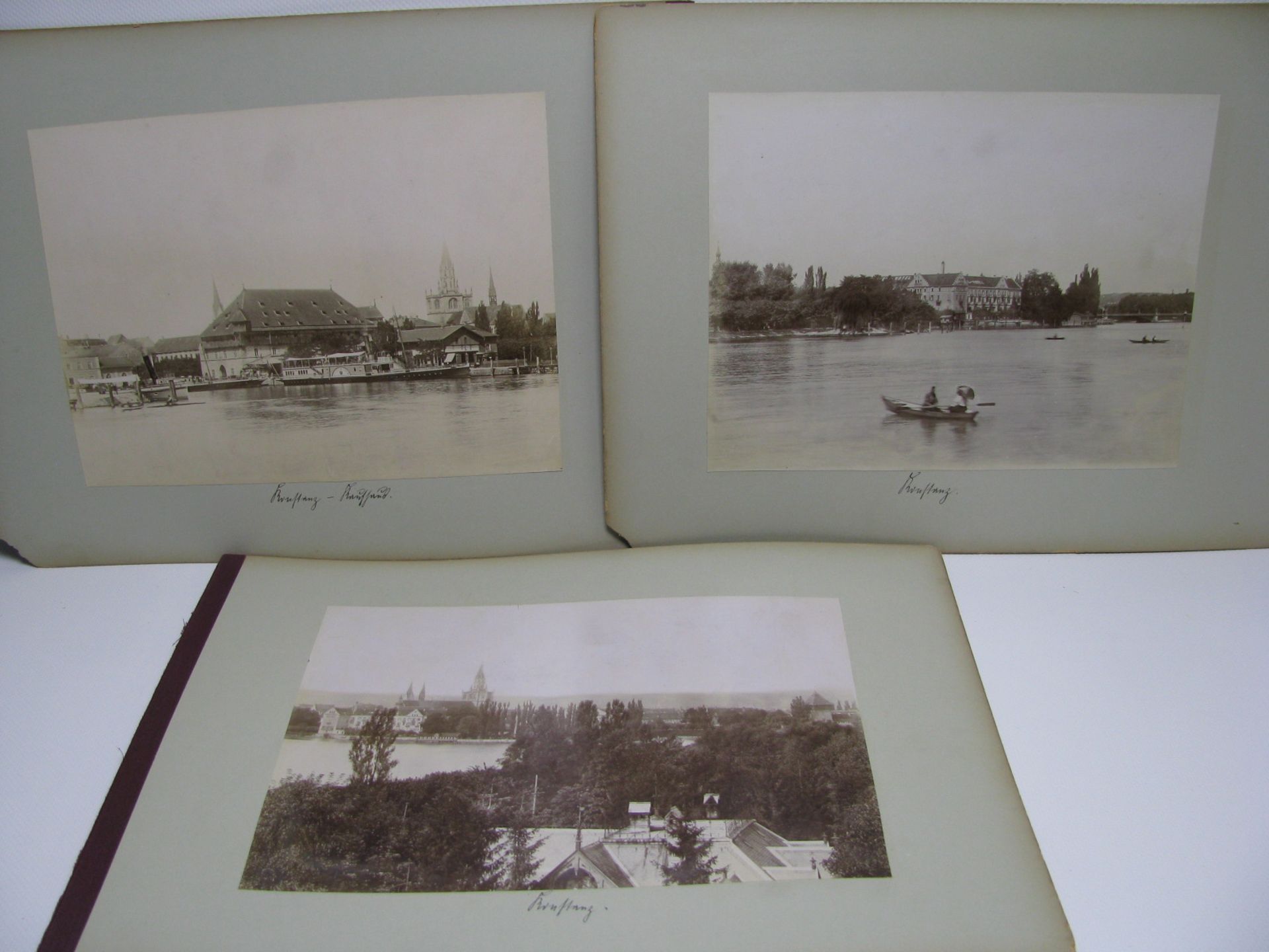 6 alte Fotografien, Konstanz mit diversen Schiffen, ca. 17 x 23 cm. - Bild 2 aus 2