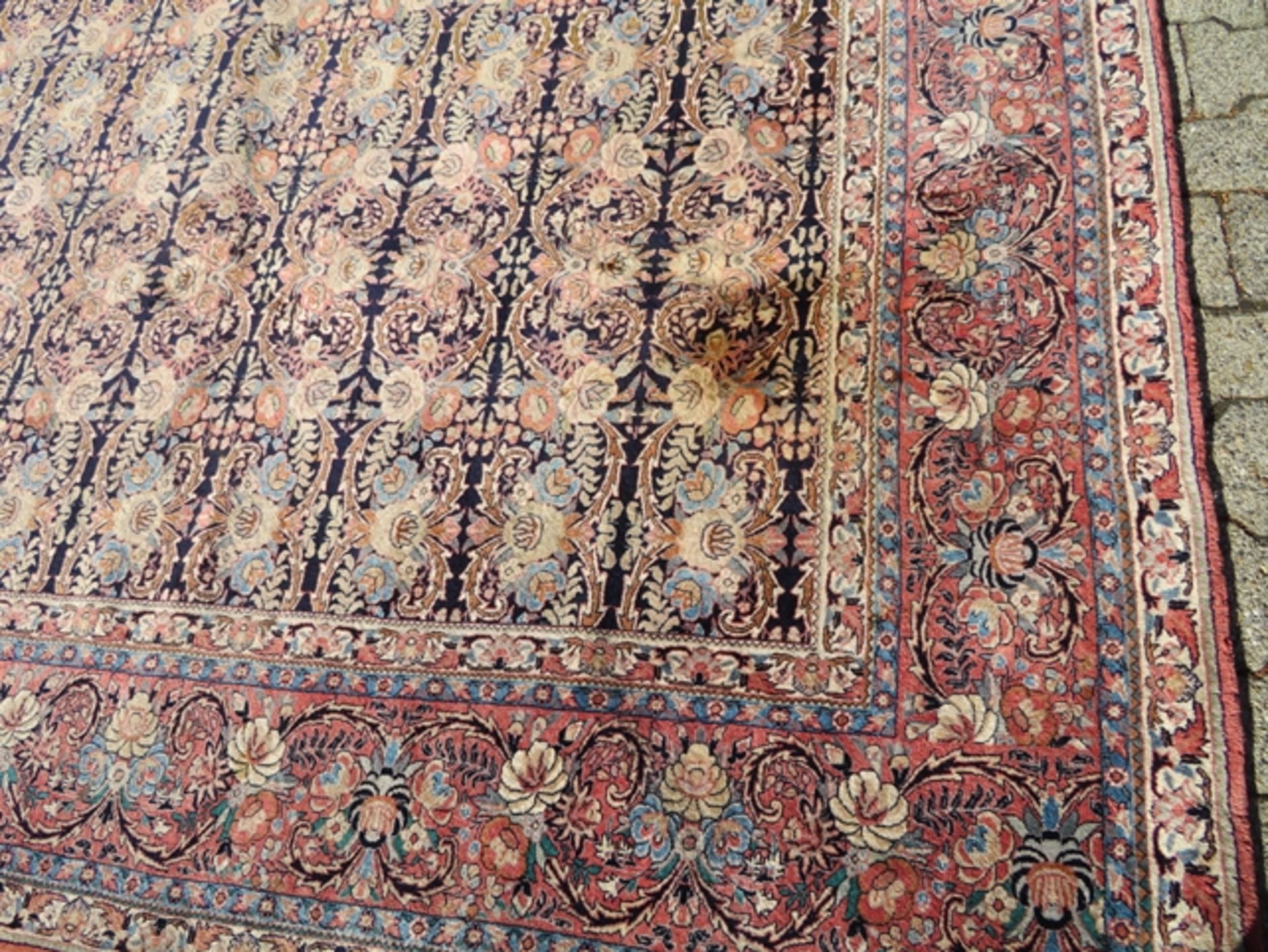 Bidjar, Persien, 3 Flecken, ca. 256 x 342 cm. - Bild 2 aus 3