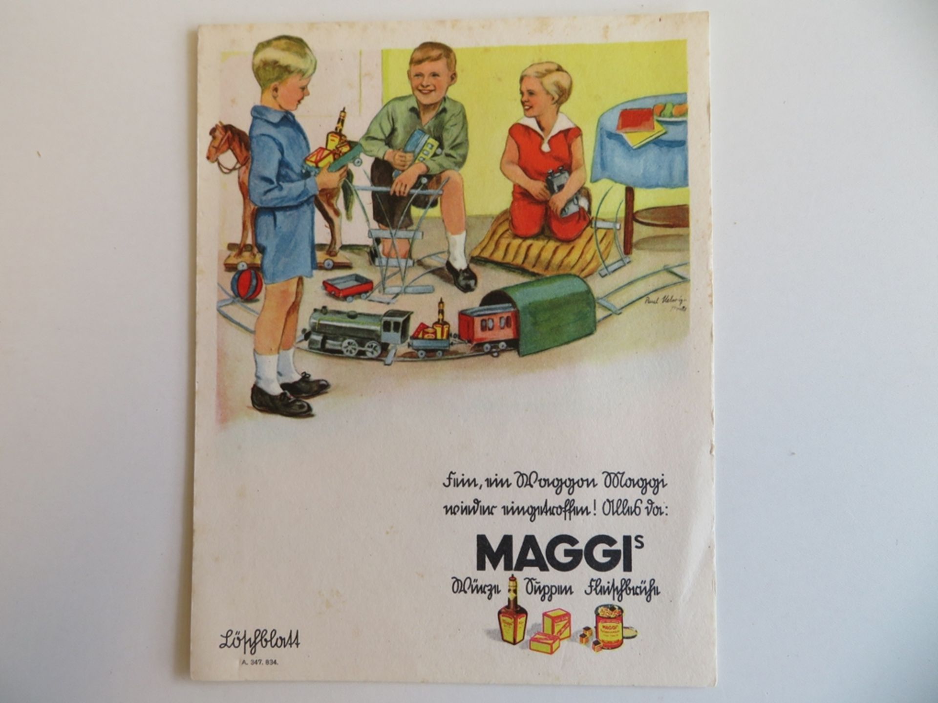 Originalplakat, Maggi, 21 x 16 cm.