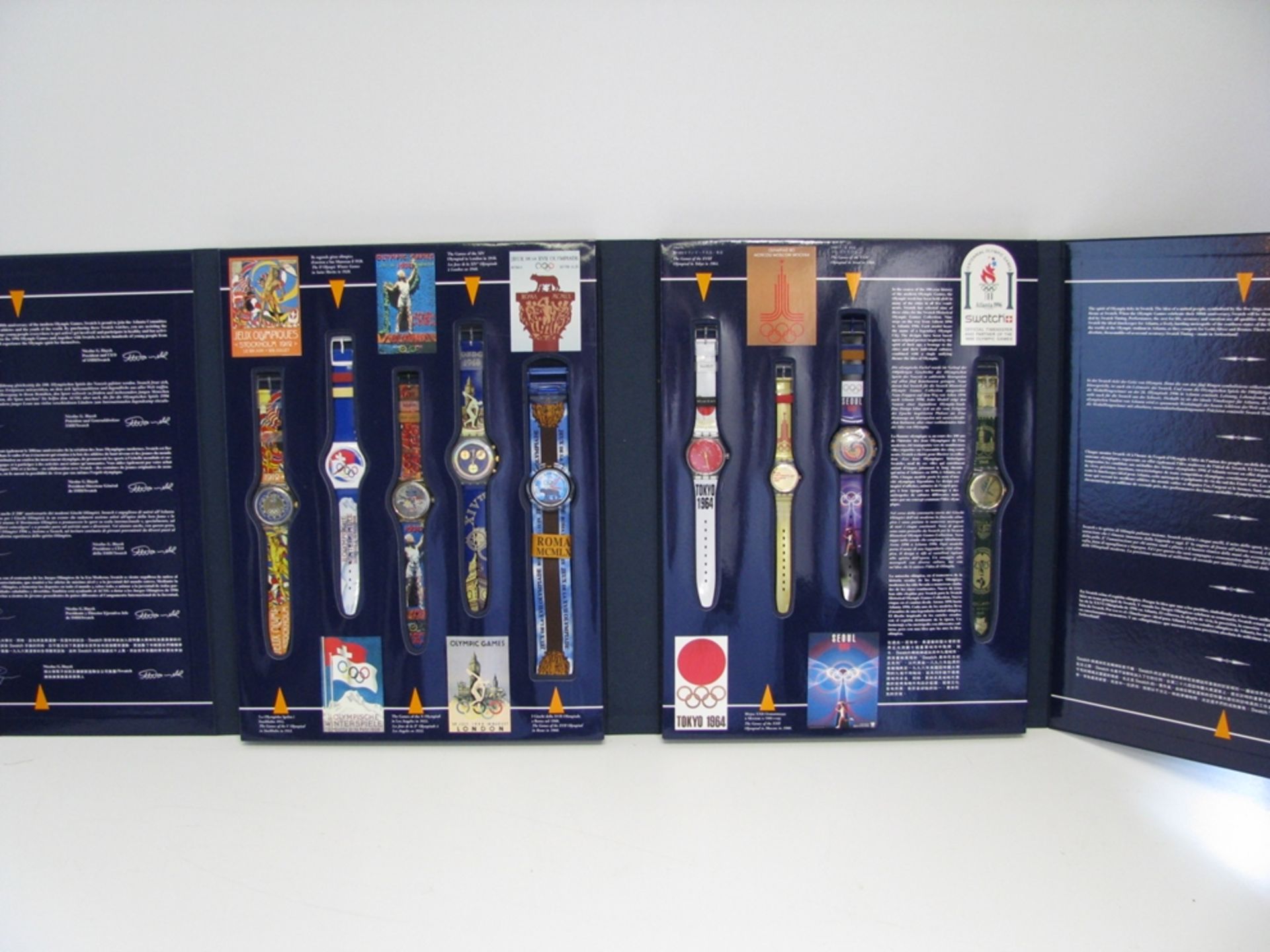 9 Armbanduhren, Swatch Sonderedition - 100 Jahre Olympische Spiele 1994 Atlanta - Bild 2 aus 2