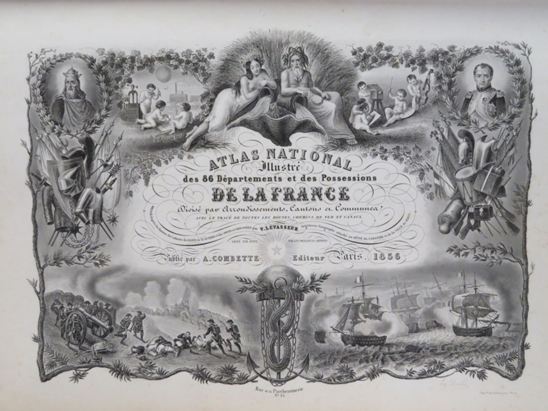 Bd., Atlas National Illustre des 86 Departements et des Possessions de la Franc - Image 2 of 2