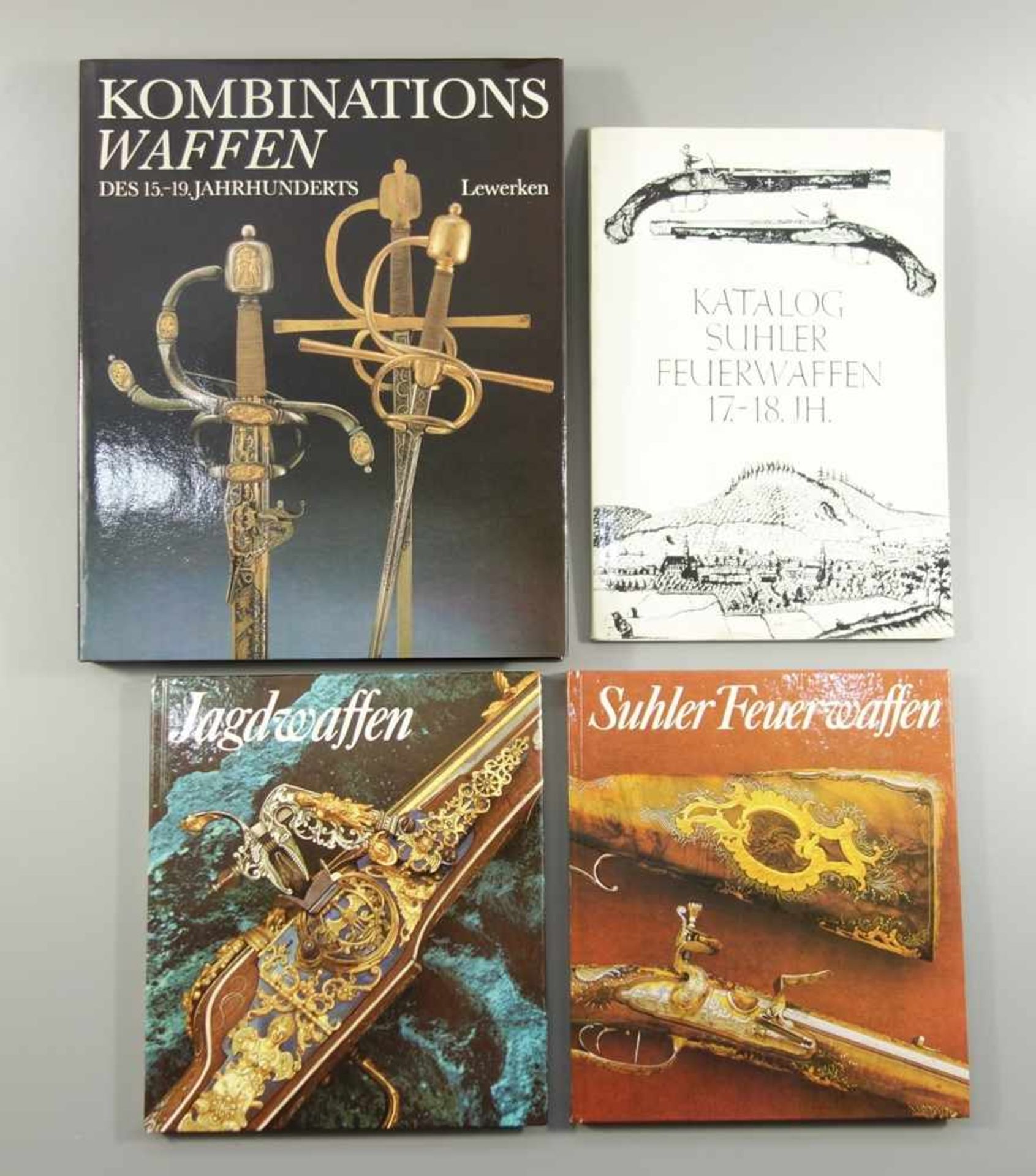 4 Bildbände / Bücher über Waffen; Militärverlag der DDR: Kombinationswaffen des 15.-19.Jahrhunderts,