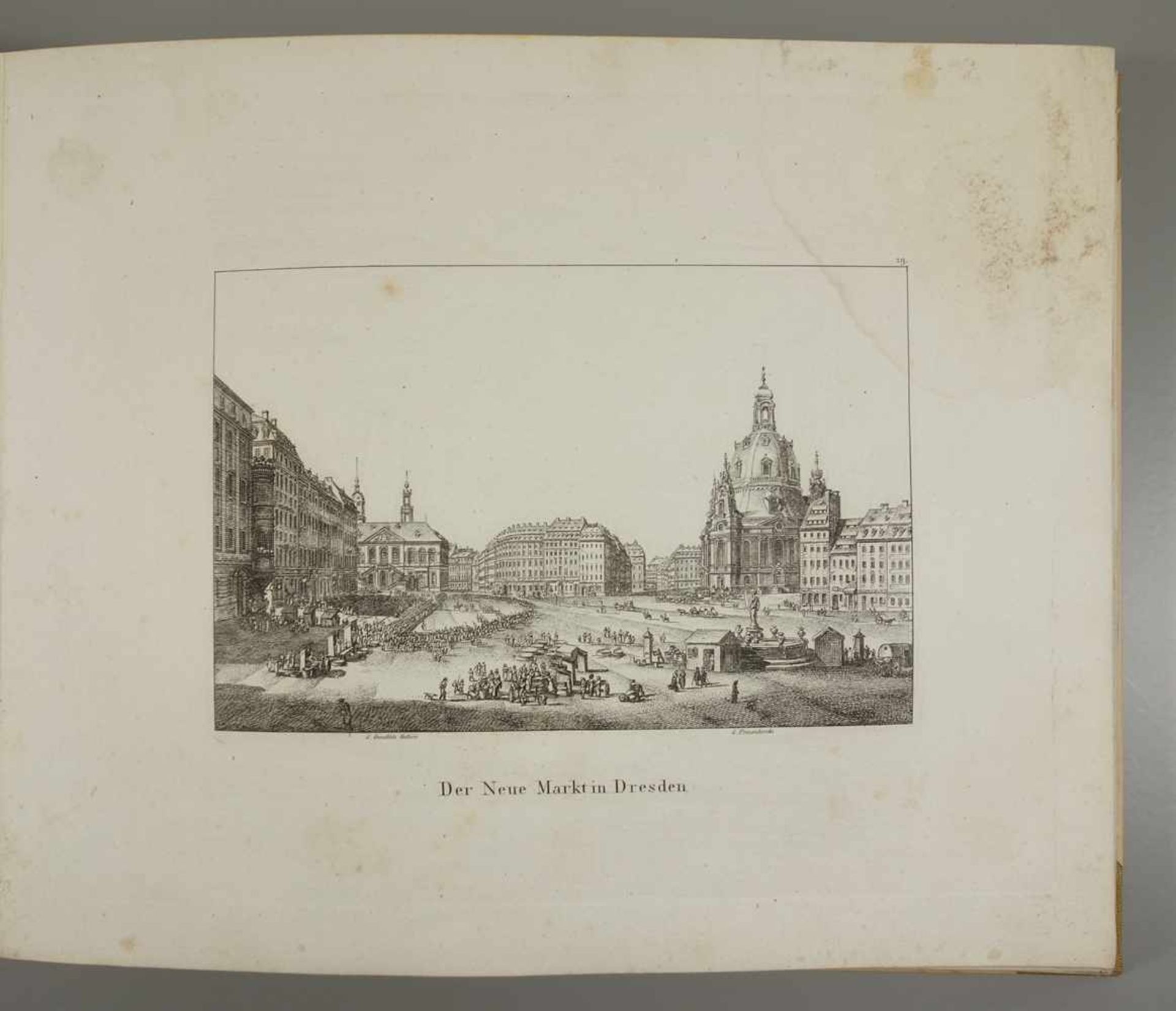 Adrian Ludwig Richter, 30 Mahlerische An- und Aussichten von Dresden und den nächsten Umgebungen; - Image 5 of 10