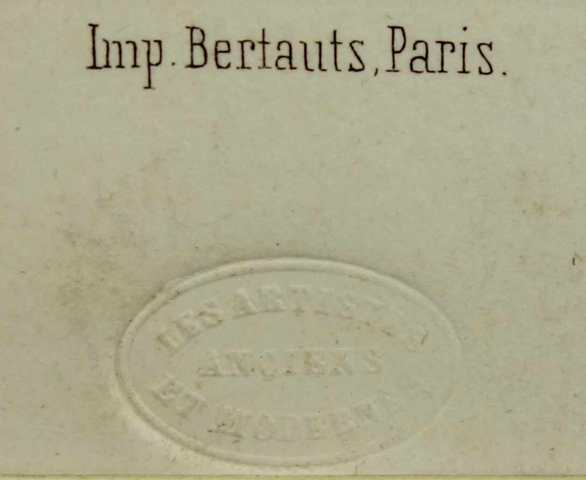 E. le Roux, "Offizier zu Pferde", Lithografie nach Théodore Géricault (1812) für Imp. Bertauts, - Bild 2 aus 2
