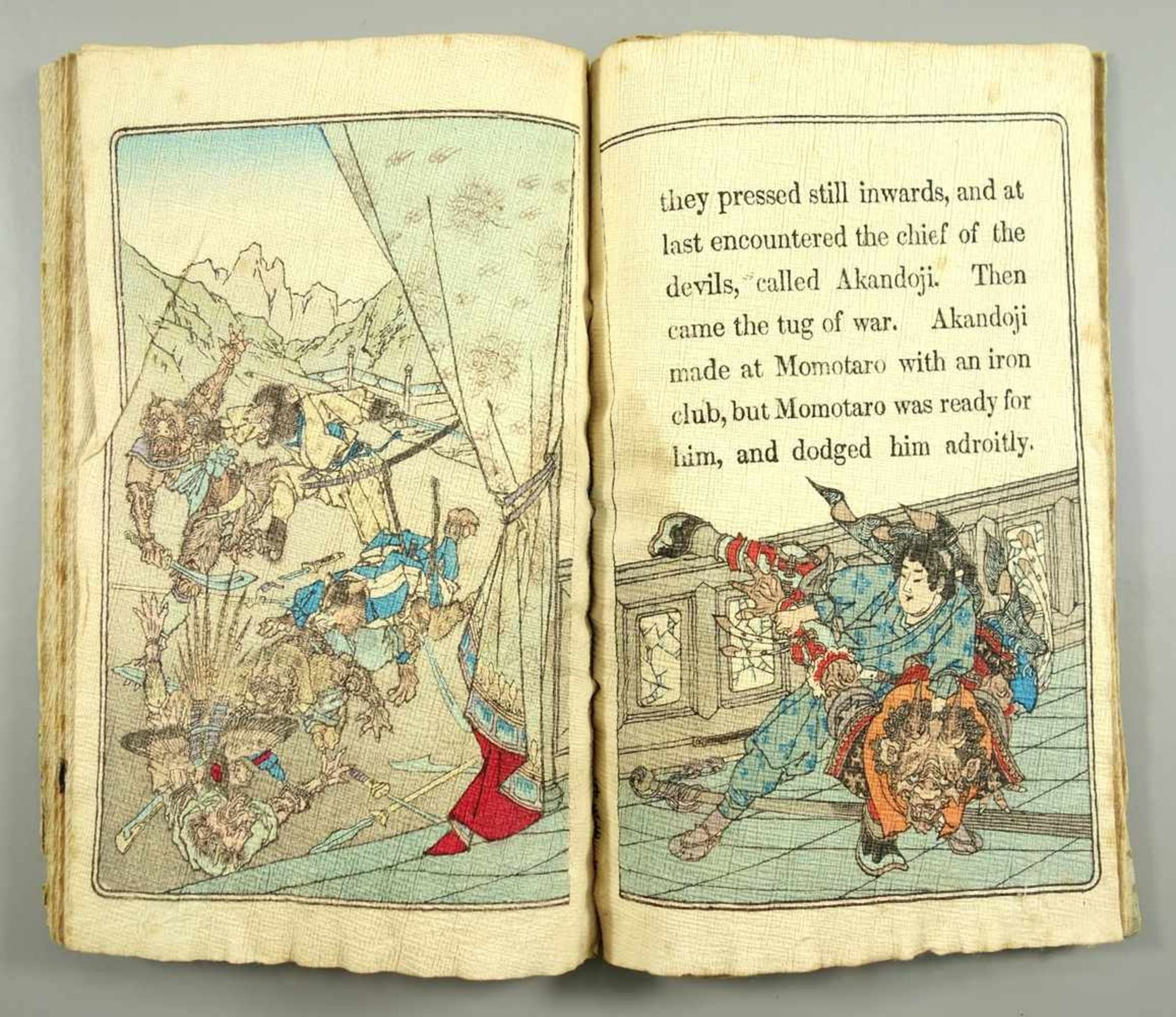 Book Published by T. Hasegawa "Momotaro",Japanese Fairy Tale Series, No.1, Second Edition, Tokyo ( - Image 8 of 12
