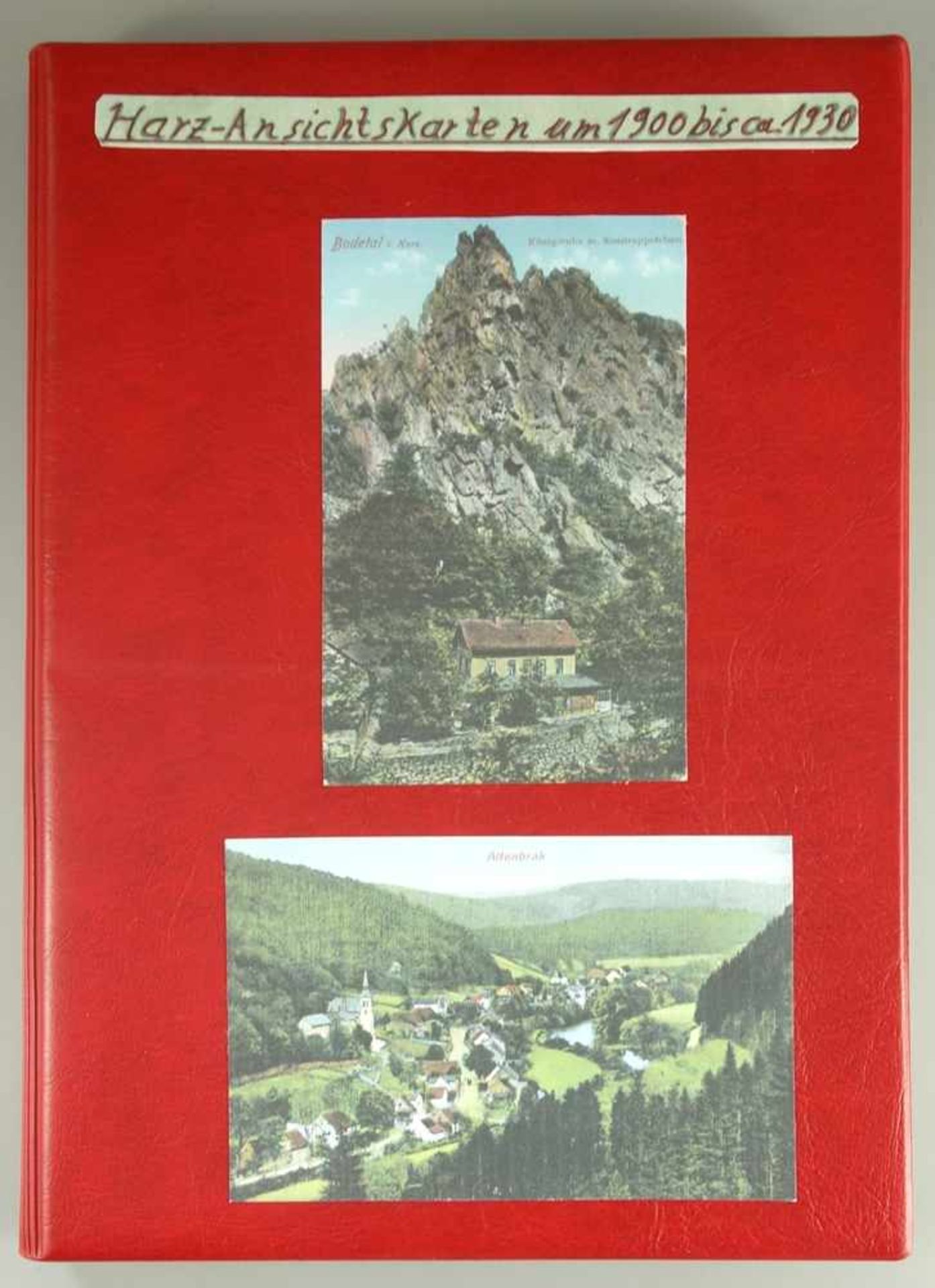 64 Ansichtskarten, Harz, um 1900 bis ca.1930, sw und farbig, überwiegend gelaufen, u.a. Treseburg,