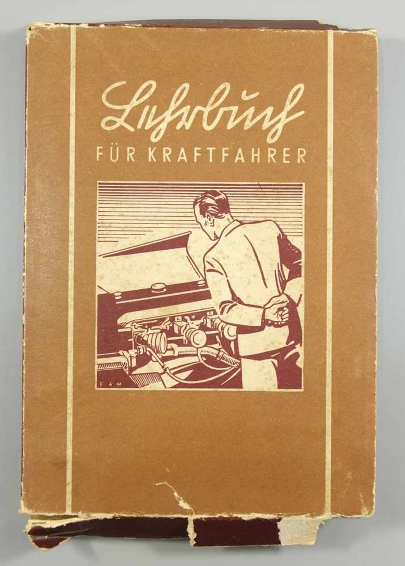 Lehrbuch für Kraftfahrer, 3 Hefte mit Schuber, 1941, Fahrschullehrmittel-Verlag Werner Degener, - Bild 2 aus 2