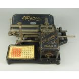 Mignon 2, AEG-Zeigerschreibmaschine mit Typenzylinder, AEG -Deutsche Schreibmaschinen GmbH,