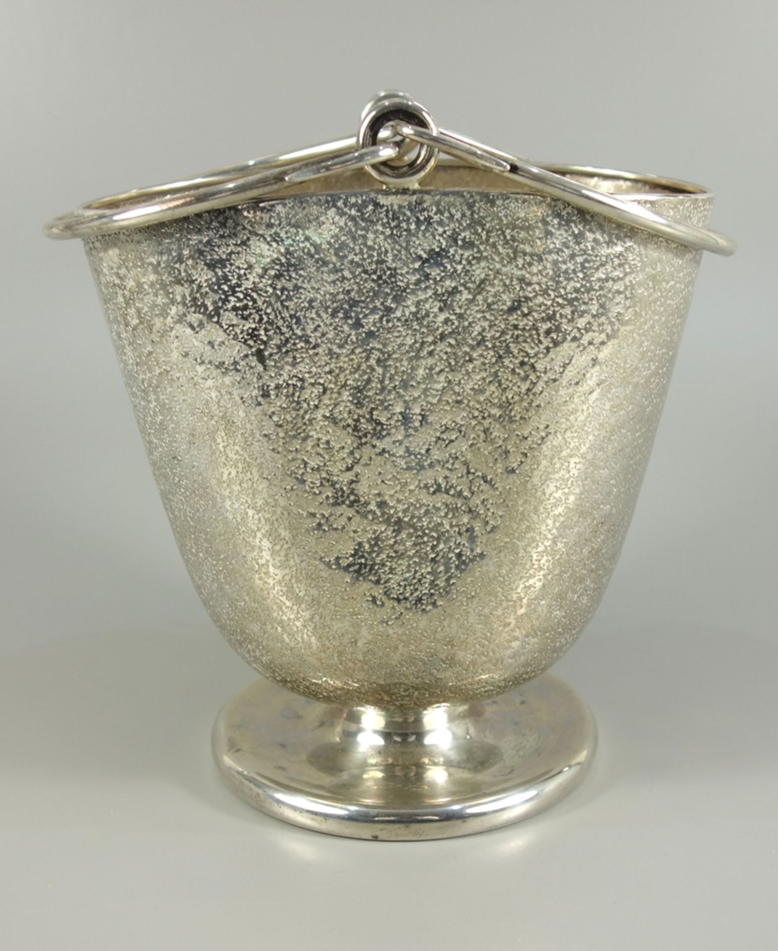 Eiswürfelbehälter, Argenteria Dabbene, Mailand, 60er Jahre, 800er Silber, Gew.ca.565g, runder,