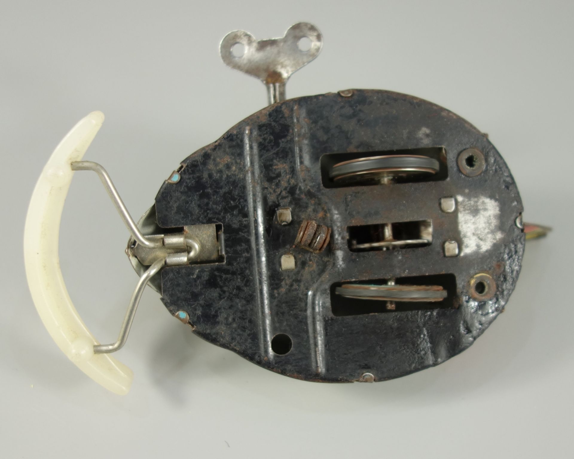 Mondfahrzeug "LUNA" mit Schlüsselaufzug, Blechspielzeug, 1950er Jahre, lithographiertes Blech, - Bild 2 aus 2
