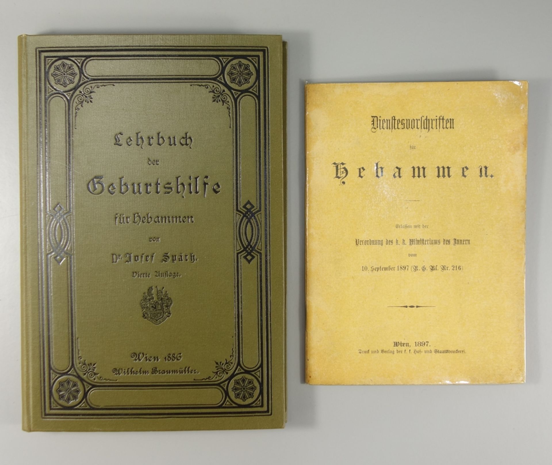 Lehrbuch der Geburtshilfe und Dienstvorschriften für Hebammen, Ende 19.Jh.: "Lehrbuch für