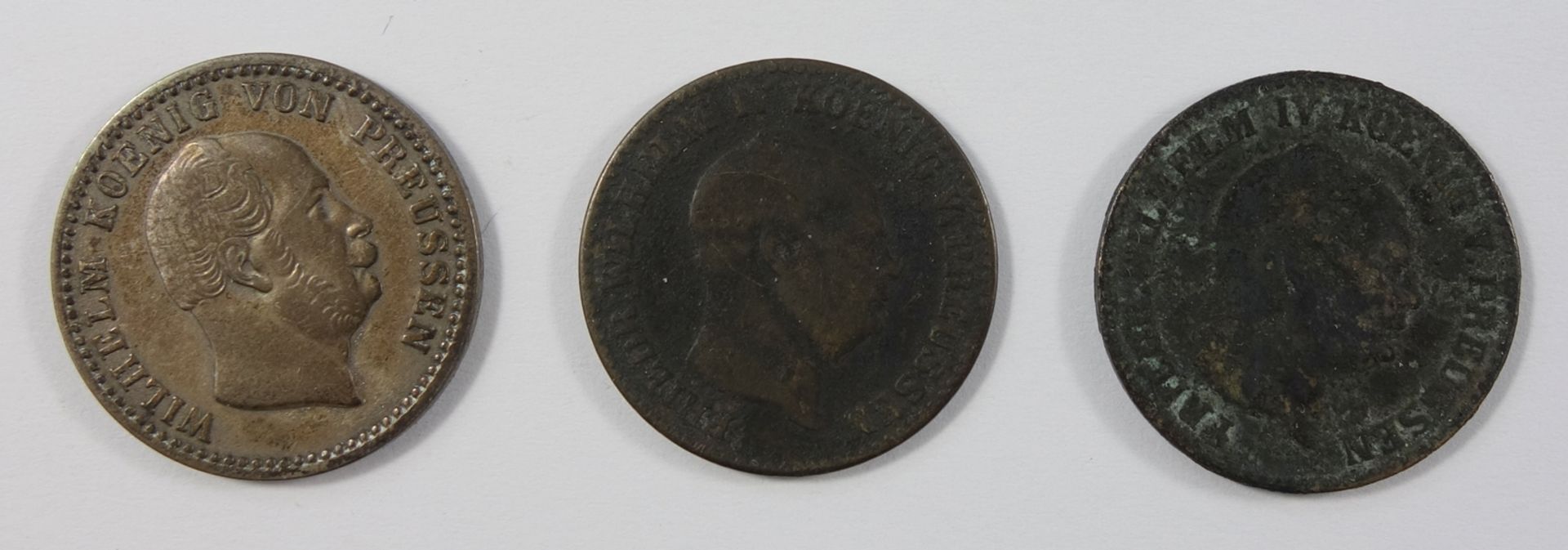 3* 2 1/2 Silbergroschen, Preussen: Wilhelm IV, 1855 A; Wilhelm I, 1863 A; Friedrich Wilhelm IV, 1854