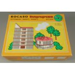Rocaso Bauprogramm mit Fertigteilen, VEB Harzer Gipswerke Rottleberode, DDR um 1970, System 2,