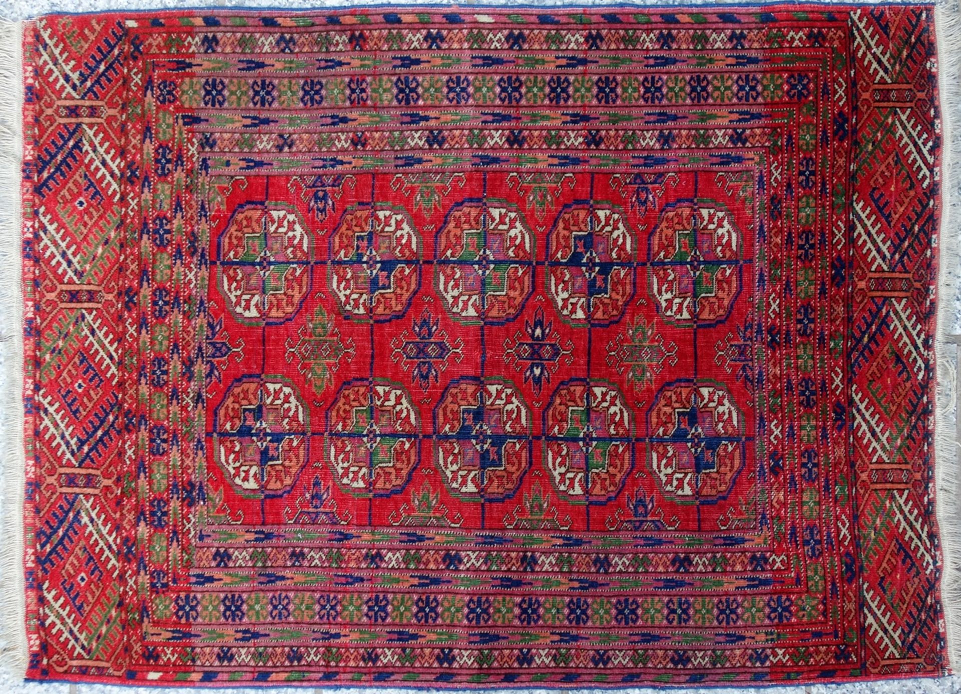 Brücke, Hatschlou Buchara, Maße 115*85cm, GebrauchsspurenCarpet, Hatschlou Bukhara, dimensions 115 *