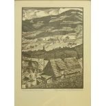 Bodo Zimmermann (1902, Filehne-1945, Frankfurt/Oder) "Wilhelmsthal/Glatzergebirge", 1930er Jahre,