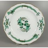 Jubiläumsteller "1710-1910", Reicher Hofdrache, grün, goldgeschuppt, D.25cm, Meissen, 1.Wahl, Form