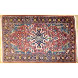 Teppich, Bakhtiari, rotgründig, zentrales Medaillon, Maße: 110*180cm, GebrauchsspurenCarpet,