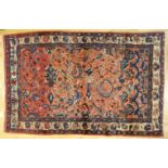 Teppich, Schiraz, blau-rosé, Maße: 133*199cm, GebrauchsspurenCarpet, Shiraz, blue-rose,