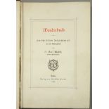Wanderbuch von Graf Moltke, 1879, Verlag von Gebrüder Paetel, Berlin, "Handschriftliche
