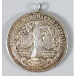 Silbermedaille "300 Jahre Schützenverein Halle 1603-1903", Medaille, gehenkelt,"300-jähr. Jubiläum