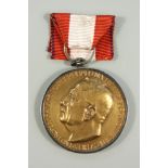 Bernhard-Nocht-Medaille "Julius Grober 27.11.1950", Bronzeplakette, Vorderseite/Umschrift "Für