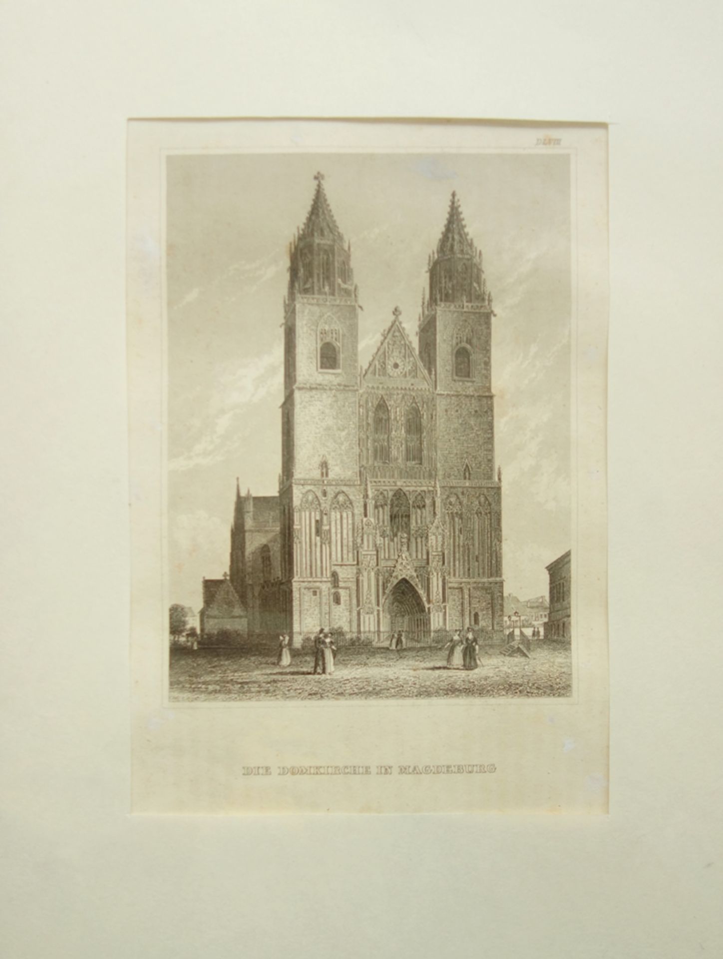 Mappe mit ca. 70 Stahlstichen "Rund um die Welt", um 1840, diverse Künstler, jeweils unten mittig