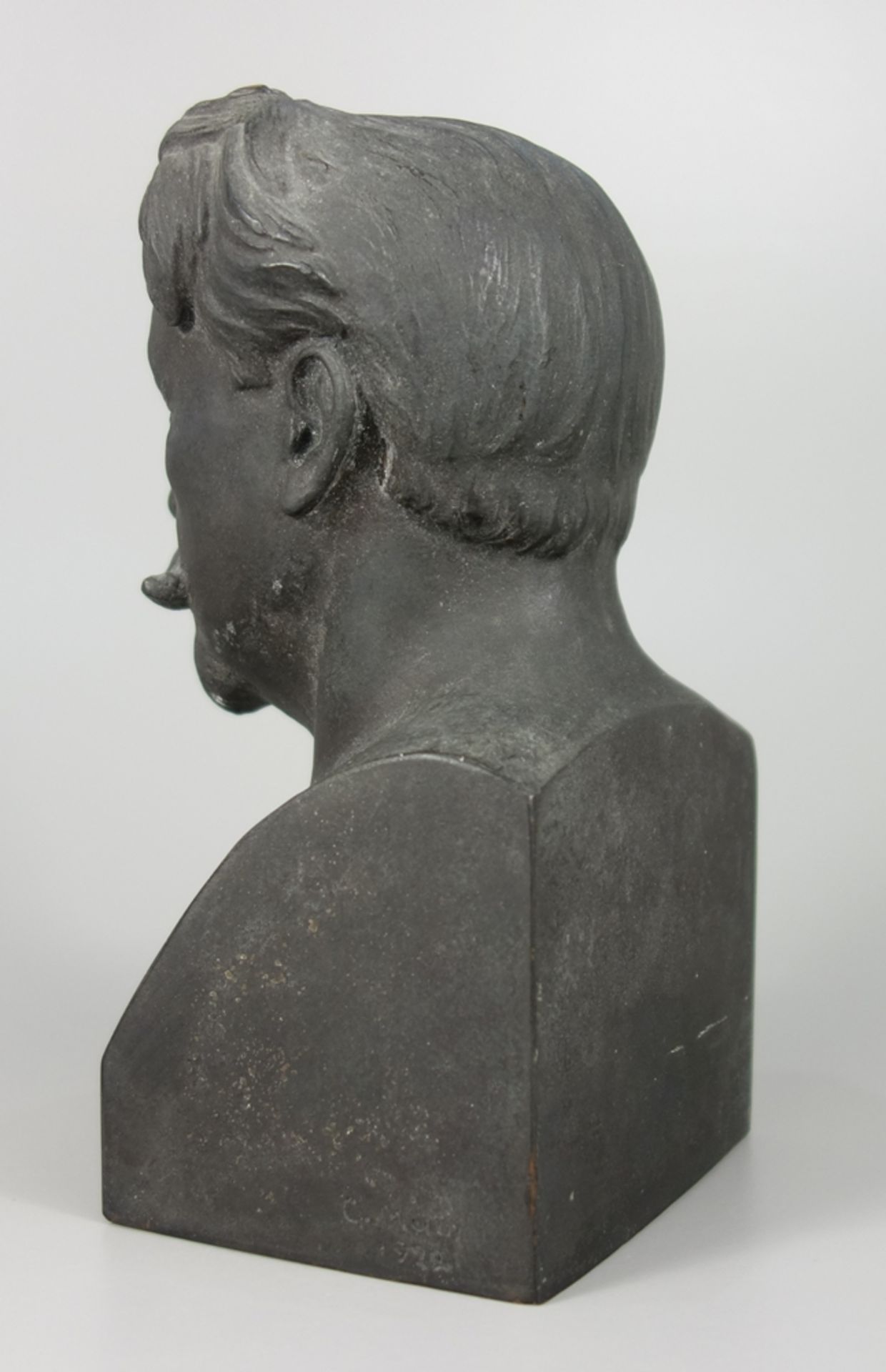 Georg Muth, Büste "Arthur Nikisch", 1924, wohl Dresden, Bronze, naturalistsich gestaltete - Bild 3 aus 4