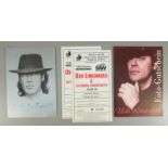 Konvolut: Udo Lindenberg, 2 Original-Autogramme und Eintrittskarten von Tour 1996, 2 Eintrittskarten