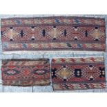 3* kleinformatige Teppiche, Sumak, Iran, Maße: 53*31cm; 48*25cm; 108*35cm3 * small carpets, Sumak,