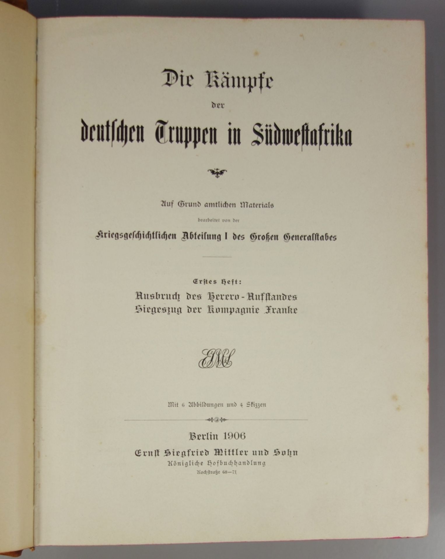 2 Bücher, Burenkriege, um 1900, "Die Kämpfe der deutschen Truppen in Südwestafrika", I.-II., 350 S., - Bild 2 aus 3