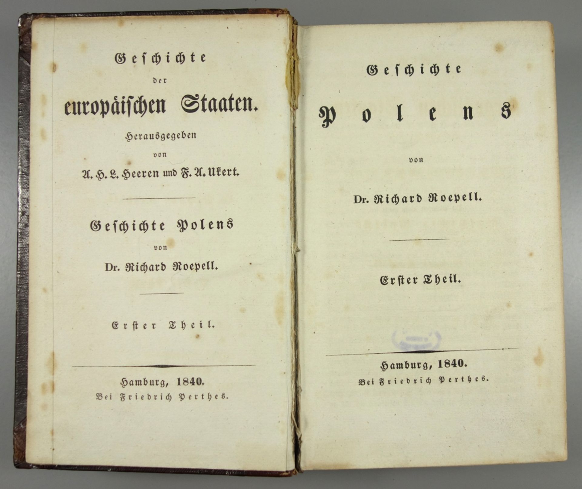 2 Bücher "Nikolaus I" und "Geschichte Polens", Mitte 19.Jh.: "Nikolaus I - Die polnische Revolution" - Image 4 of 4